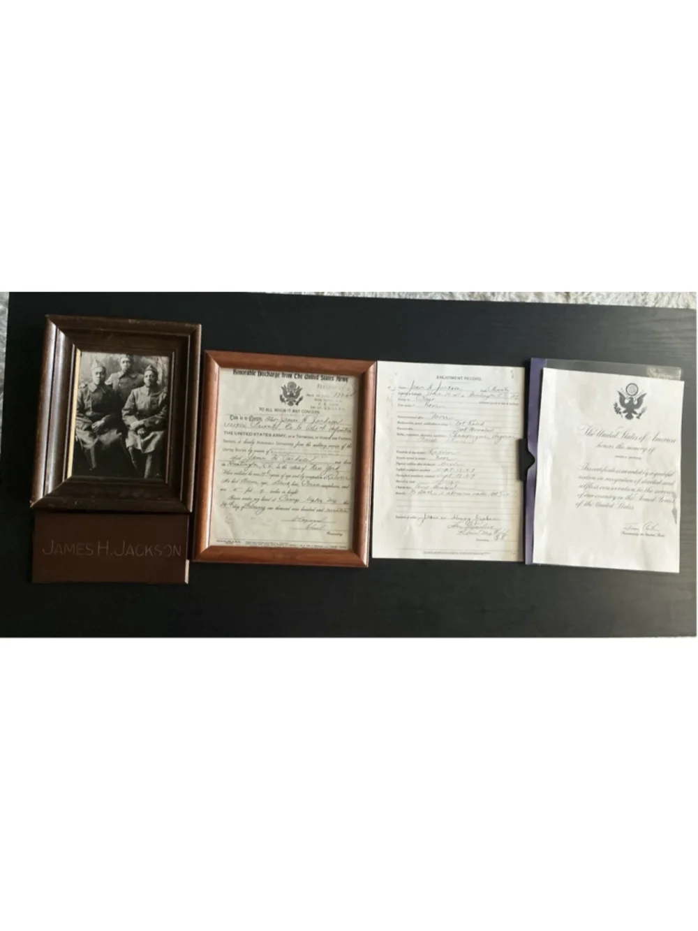 RARE Original WWl 369th Infantry Harlem Hellfighters ID/Photo & Document Archive